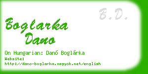 boglarka dano business card