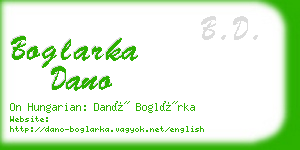 boglarka dano business card